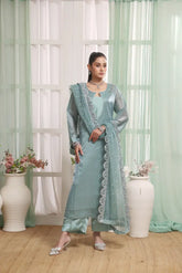 Frosted Azure - Stone work 3pc