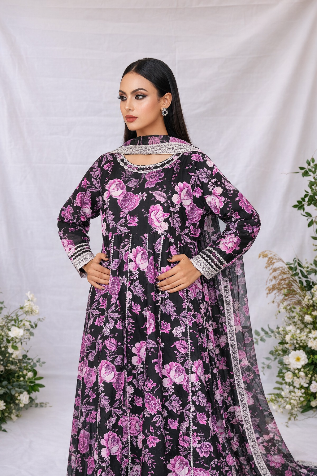 Noor e Gulzar | Premium Swiss Dress