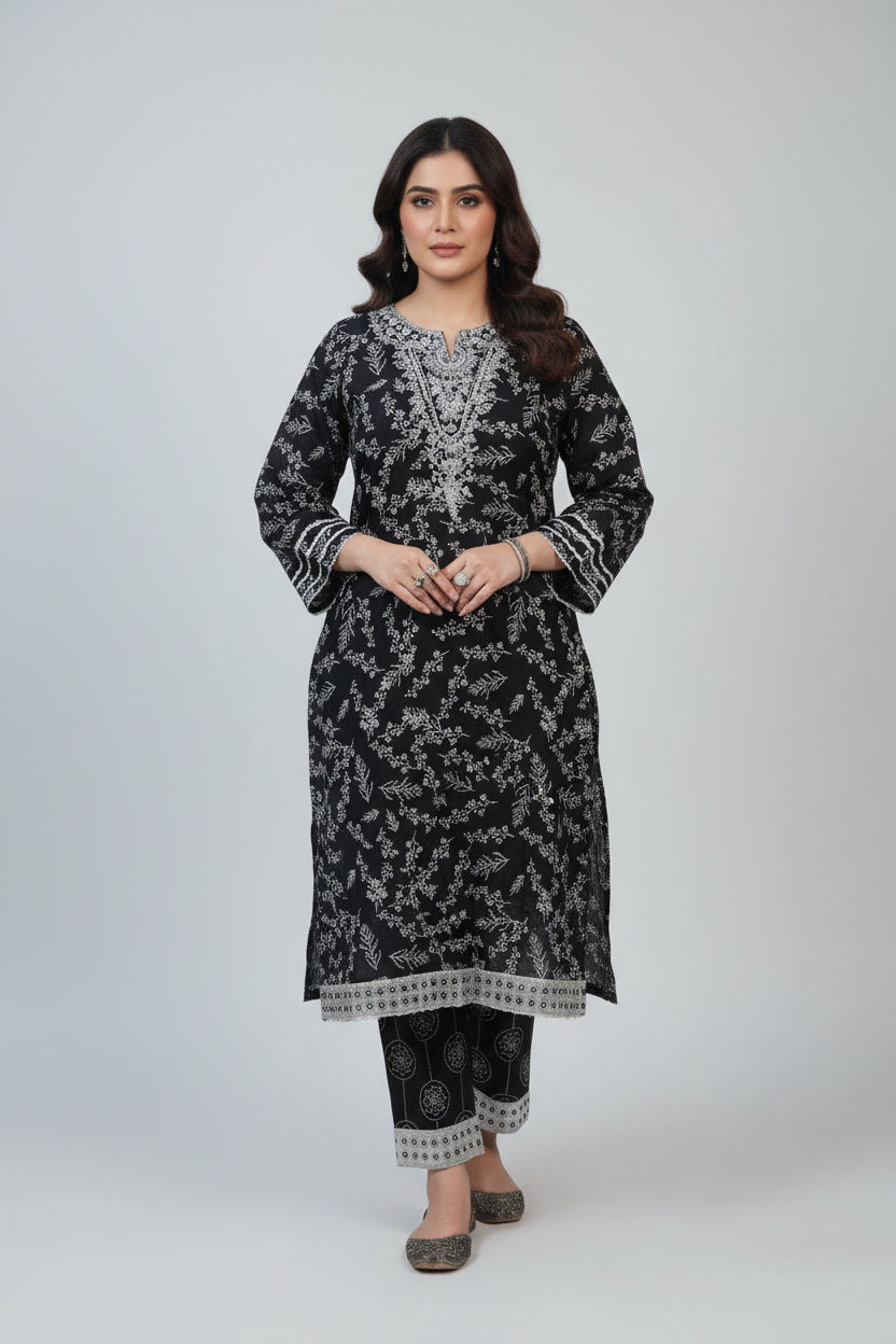 Zehra – 2PC Embroidered Lawn Set