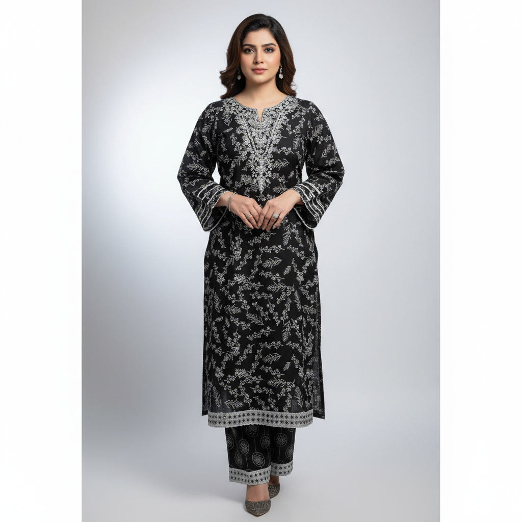 Zehra – 2PC Embroidered Lawn Set