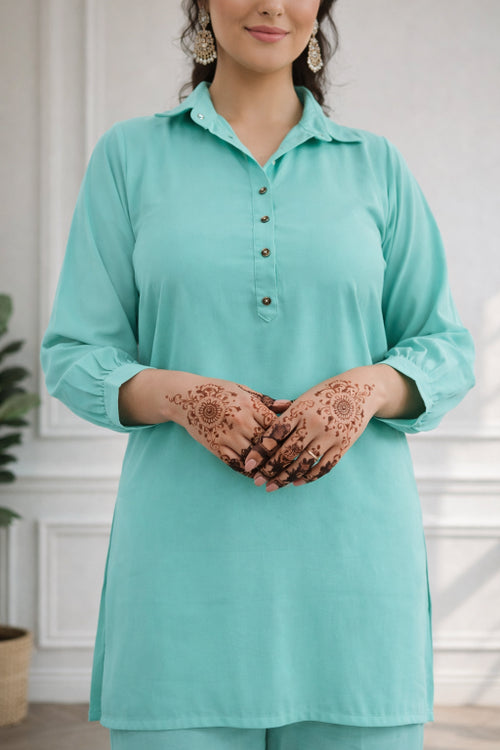 Aqua Mint Coord Set