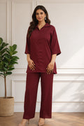 Maroon Coord Set