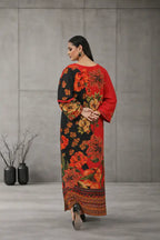 Eclipse – Black & Red Floral Kaftan