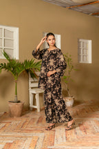 Noir Bloom Printed Coord Set