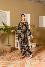 Noir Bloom Printed Coord Set