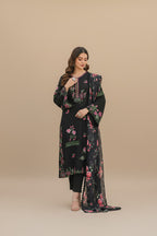 Mehr e Gul - 3pc Embriodered Silk
