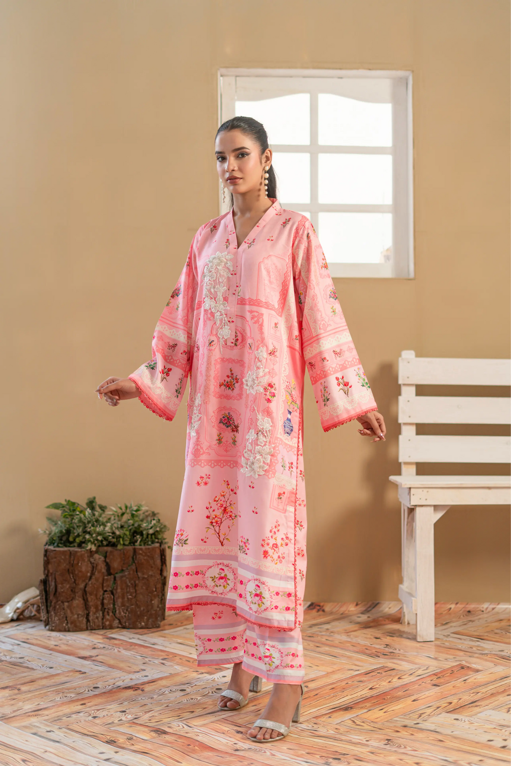 Blushy Rose - 2pc Silk