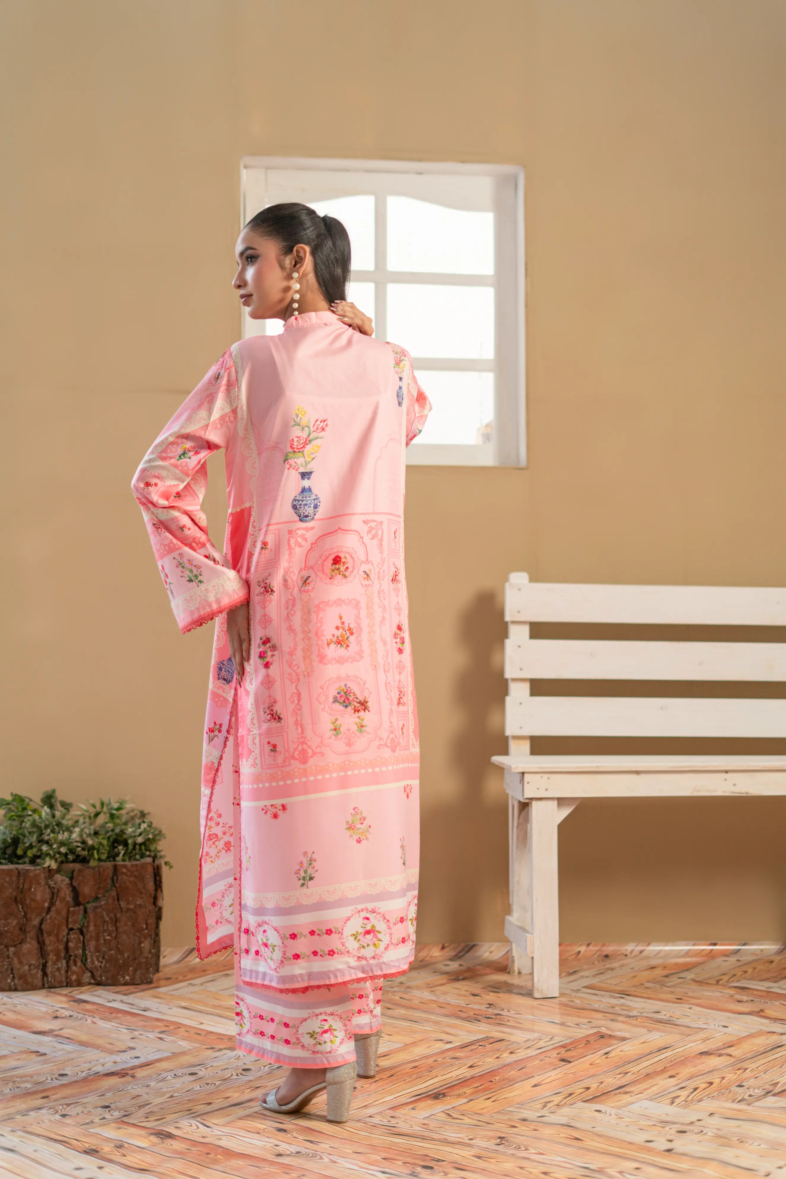 Blushy Rose - 2pc Silk