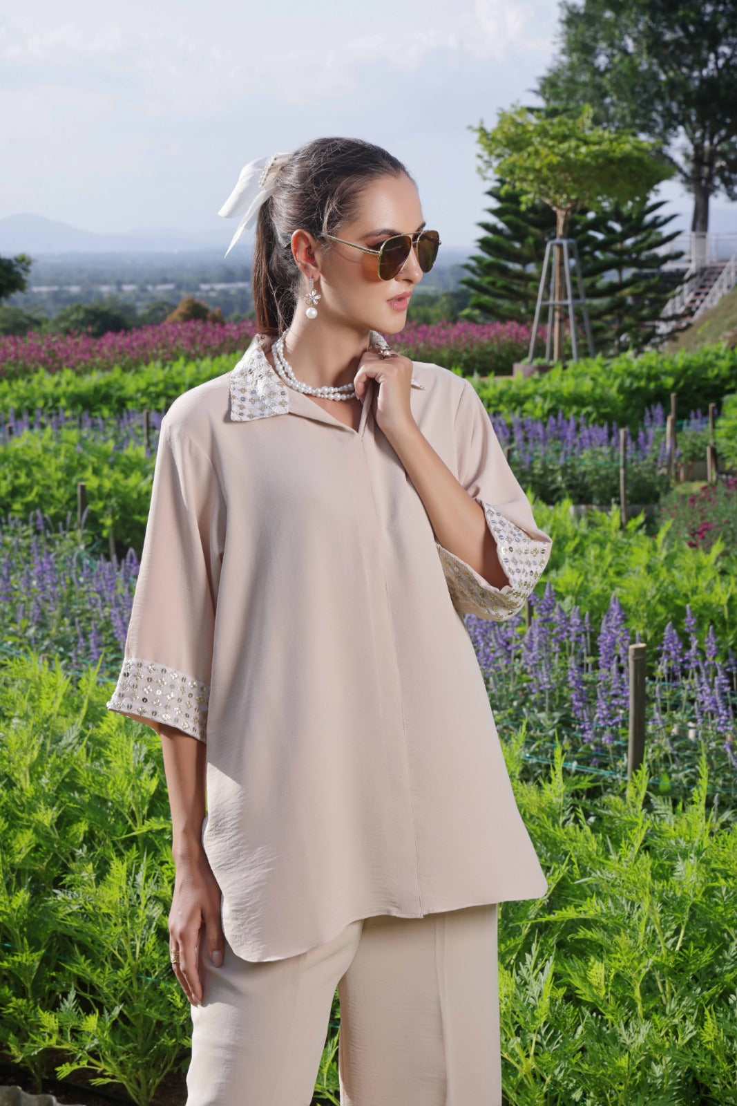 Champagne Shimmer Grape Drape