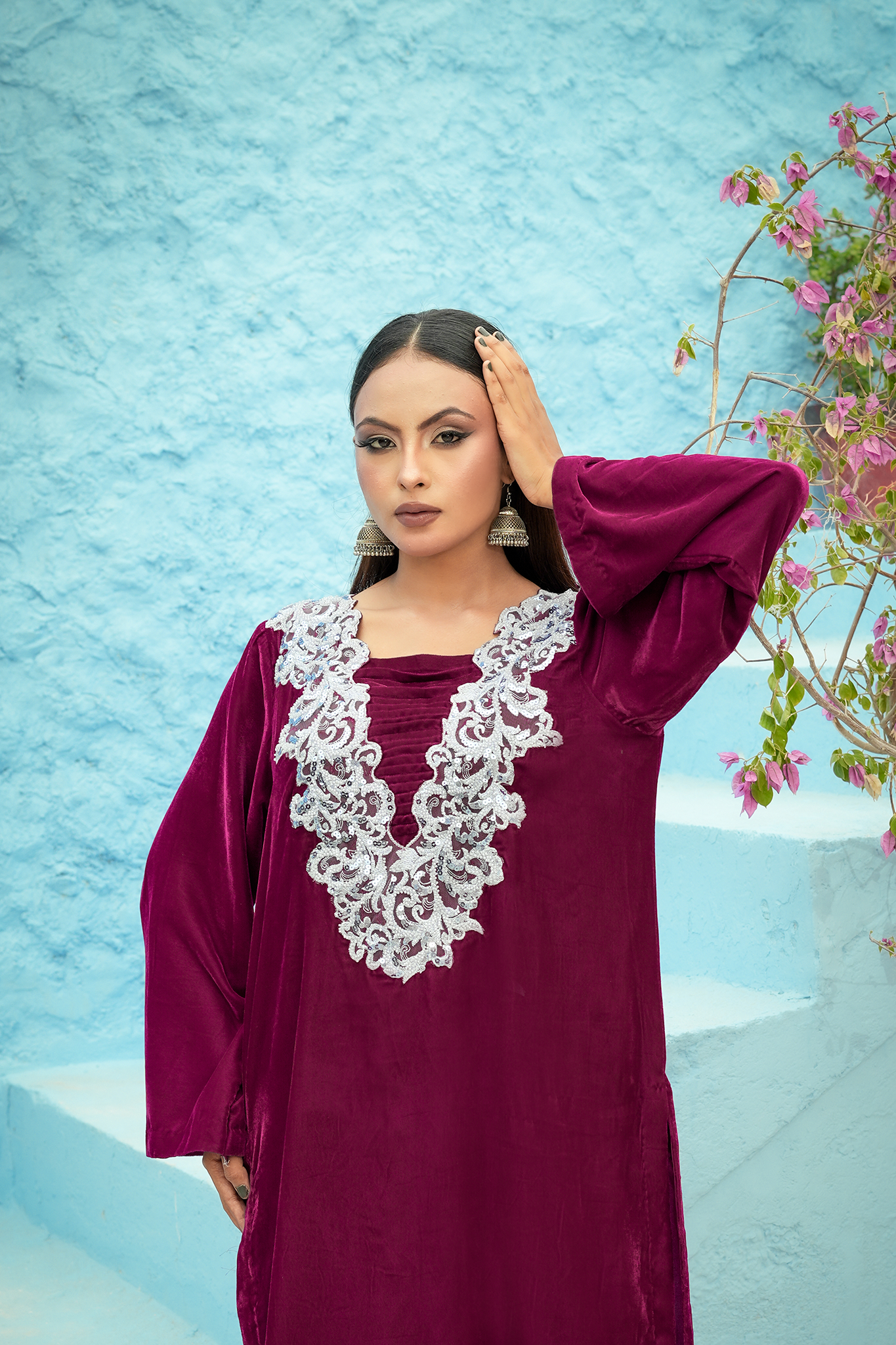 Noor e Gulnaar | 2pc Embroidered Velvet