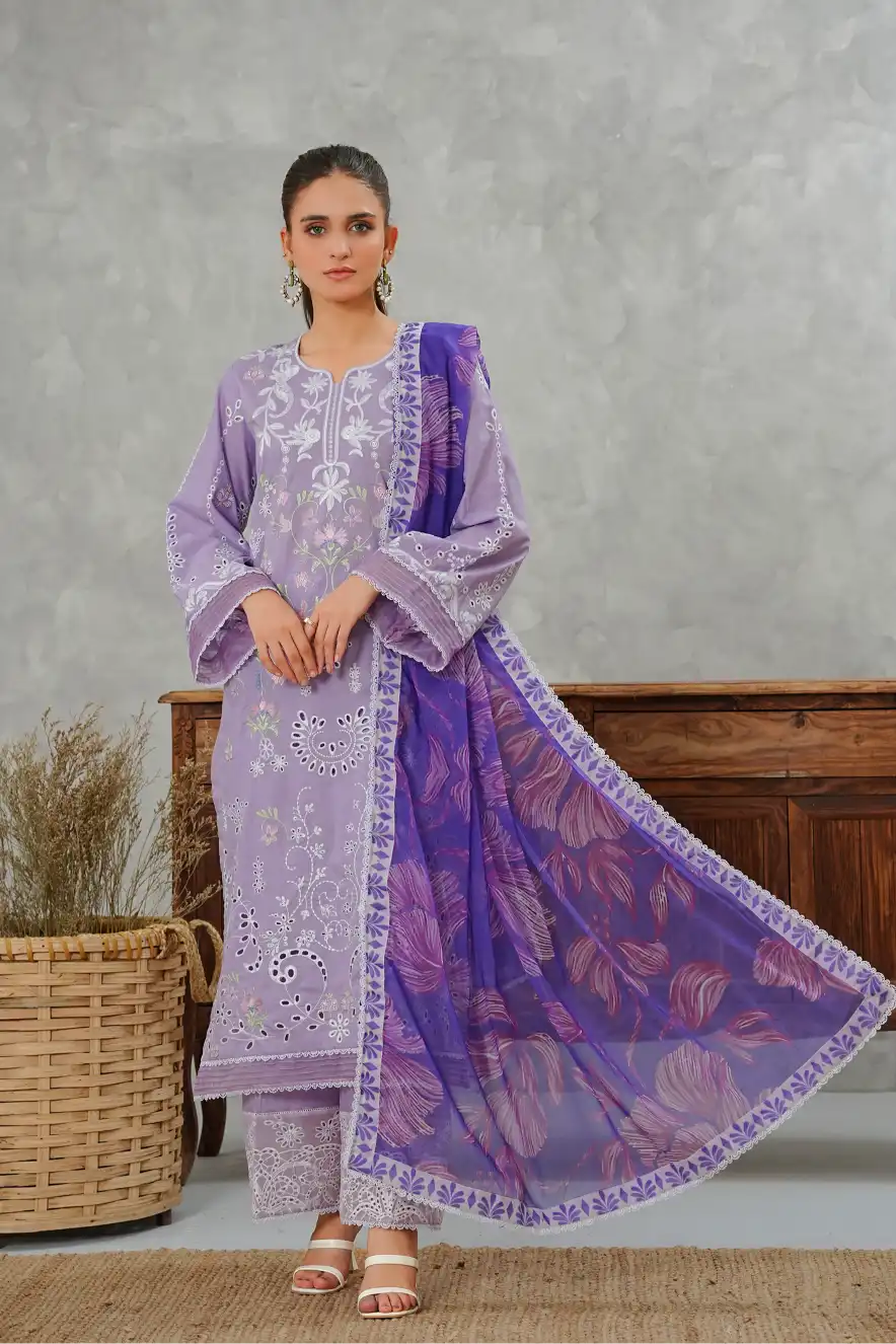 Ethereal Charm - 3pc Embroidered