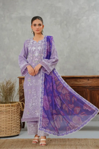 Ethereal Charm - 3pc Embroidered