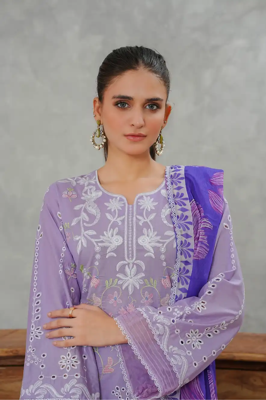Ethereal Charm - 3pc Embroidered