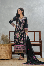 Floral Tapestry - 3pc Embriodered