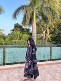 Mehr e Gul - 3pc Embriodered Silk