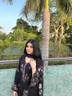 Mehr e Gul - 3pc Embriodered Silk