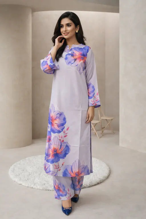 Indigo - 2pc Printed Coord Set