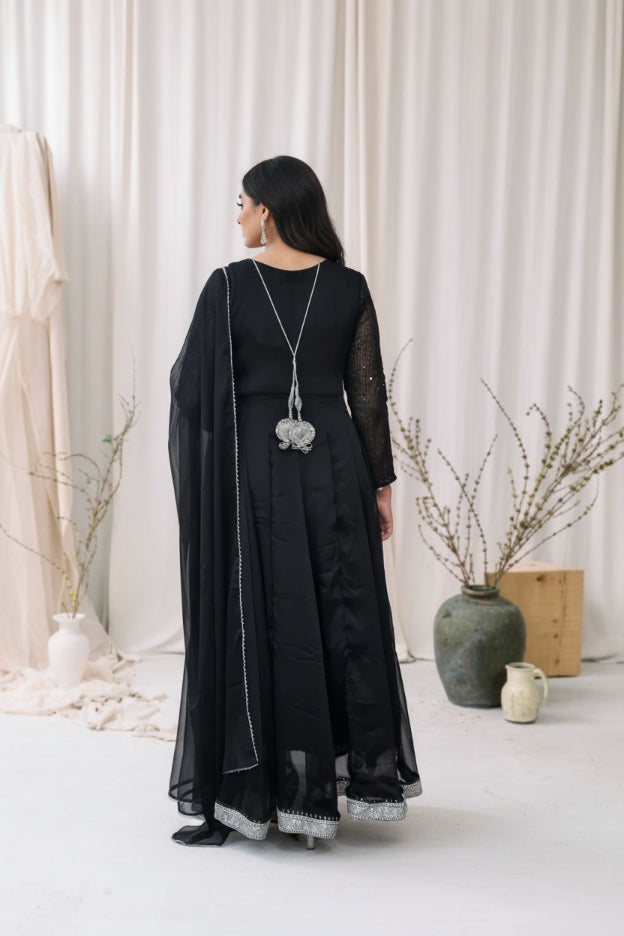 Mehr Noir - 3pc Sequin Kalidar