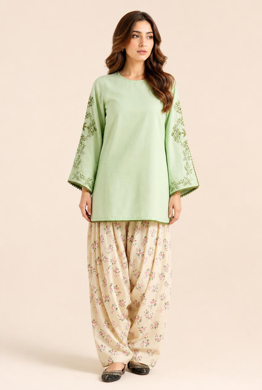 Mint Fleur - Farshi Shalwar suit