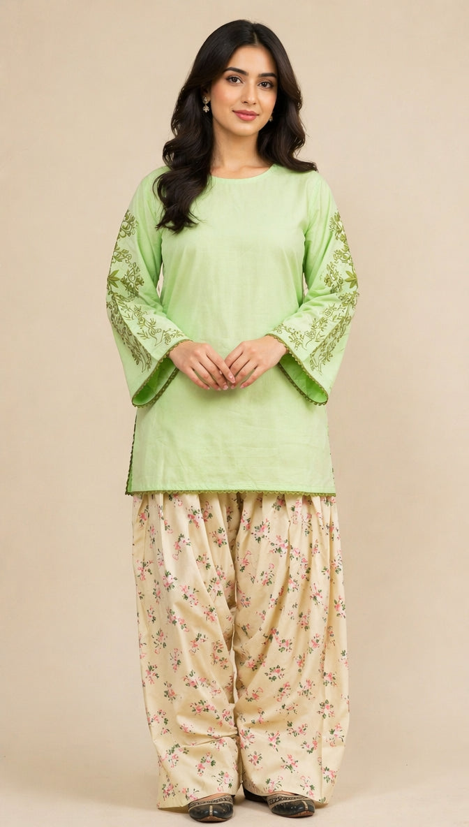 Mint Fleur - Farshi Shalwar suit