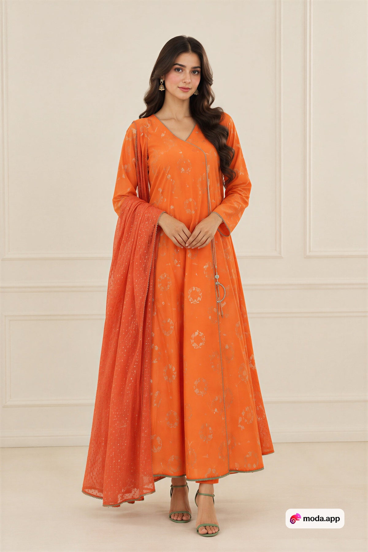Rangrez Angrakha 2Pc Madiha Gohar – Flared Front