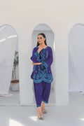 Royal Azure - 2pc Embriodered