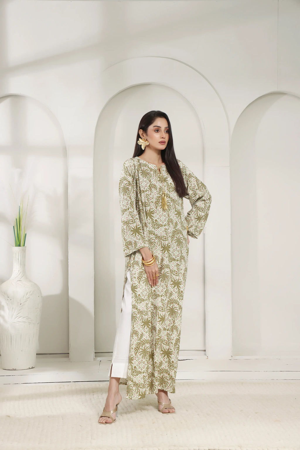 Shanghai Leaf Long Shirt