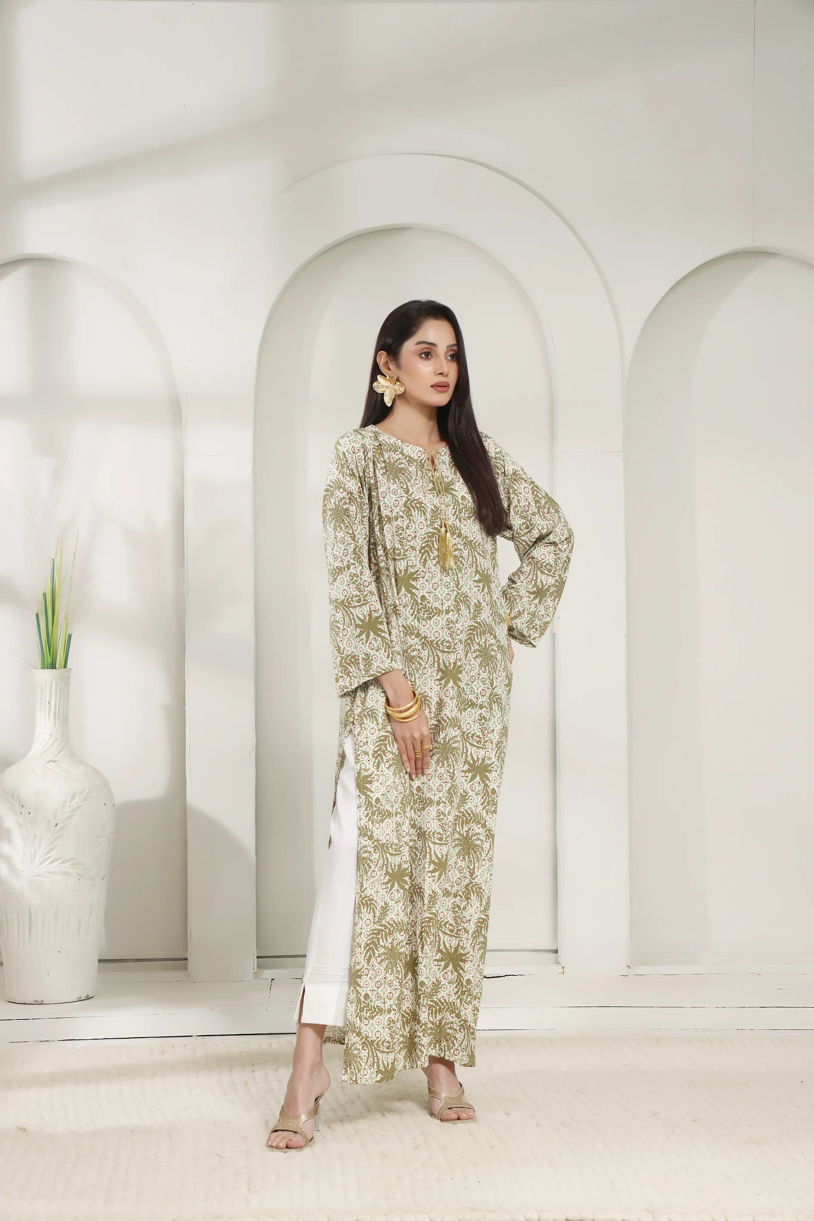 Shanghai Leaf Long Shirt