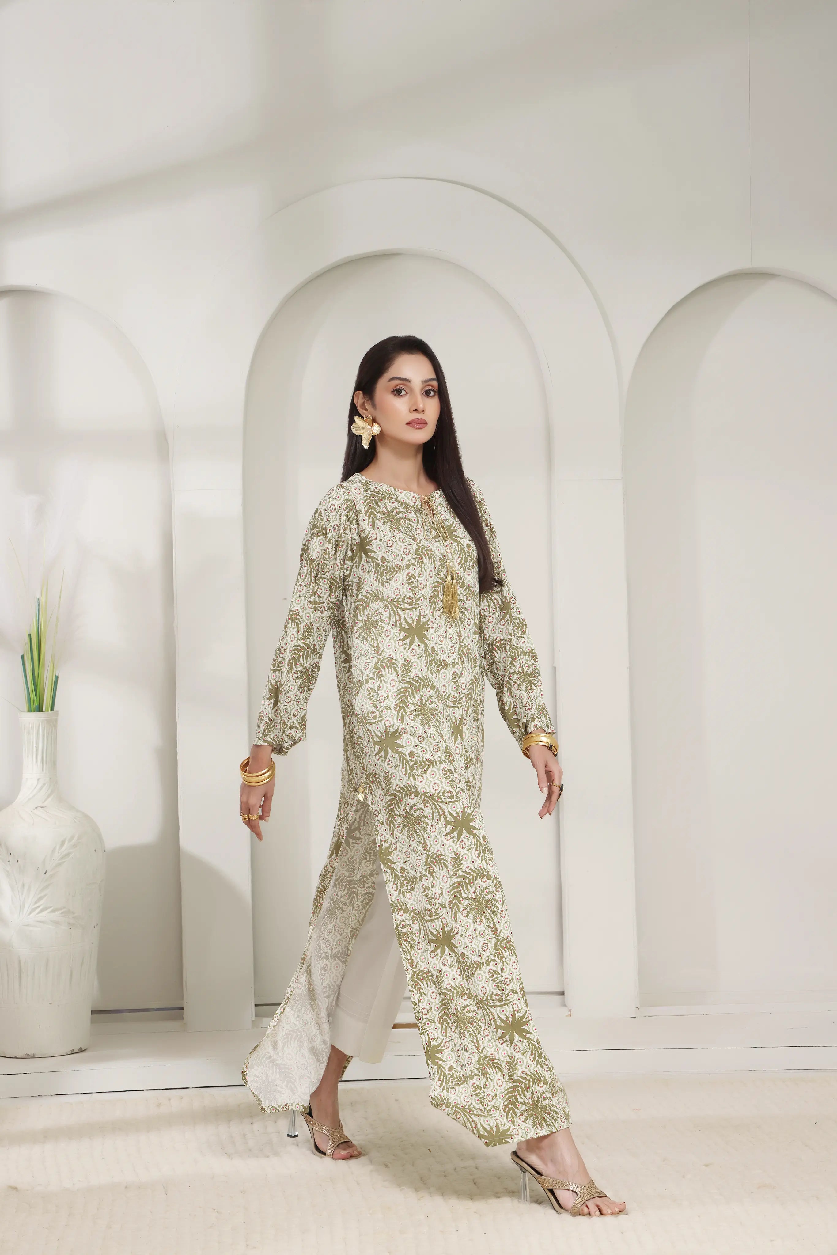 Shanghai Leaf Long Shirt