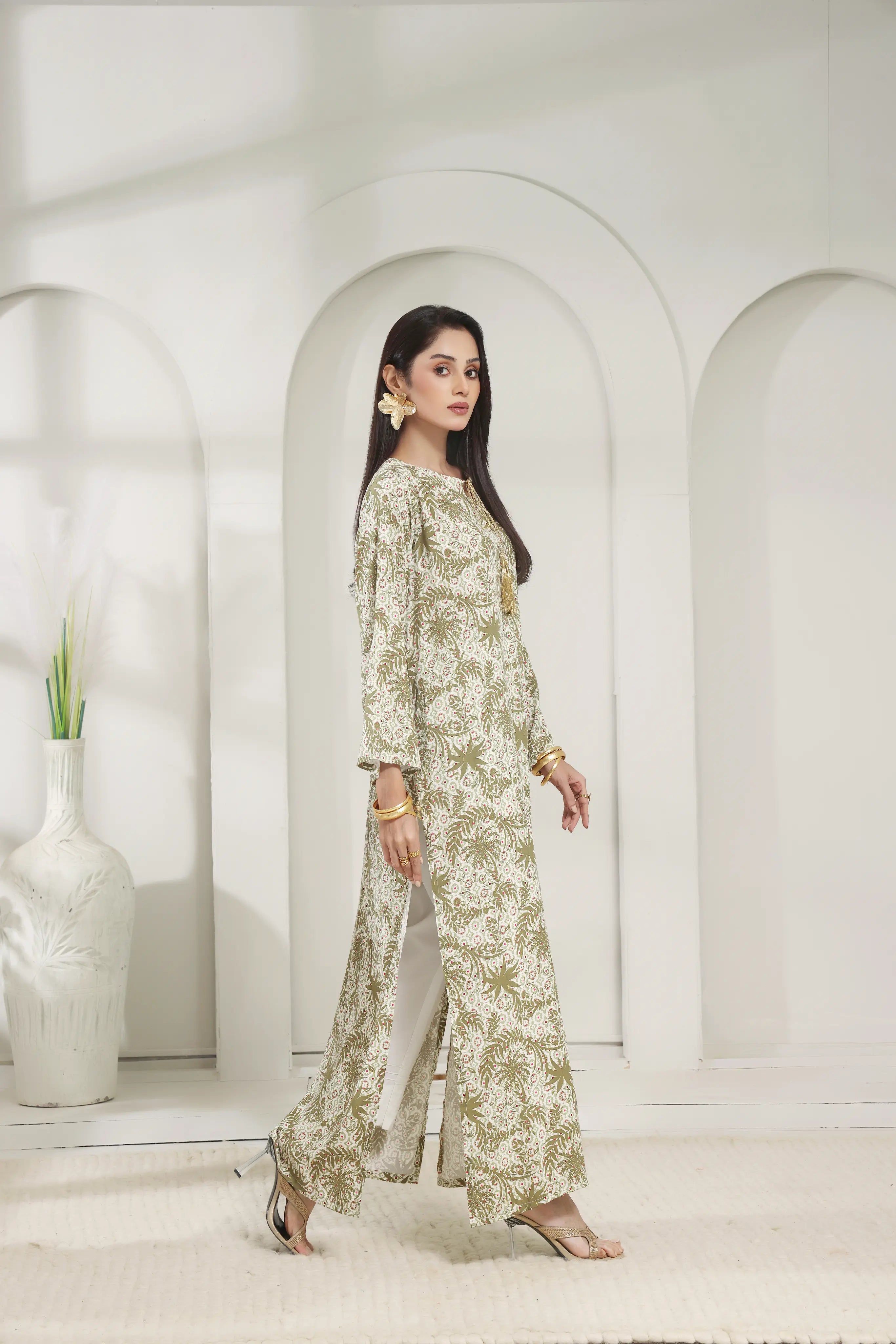 Shanghai Leaf Long Shirt