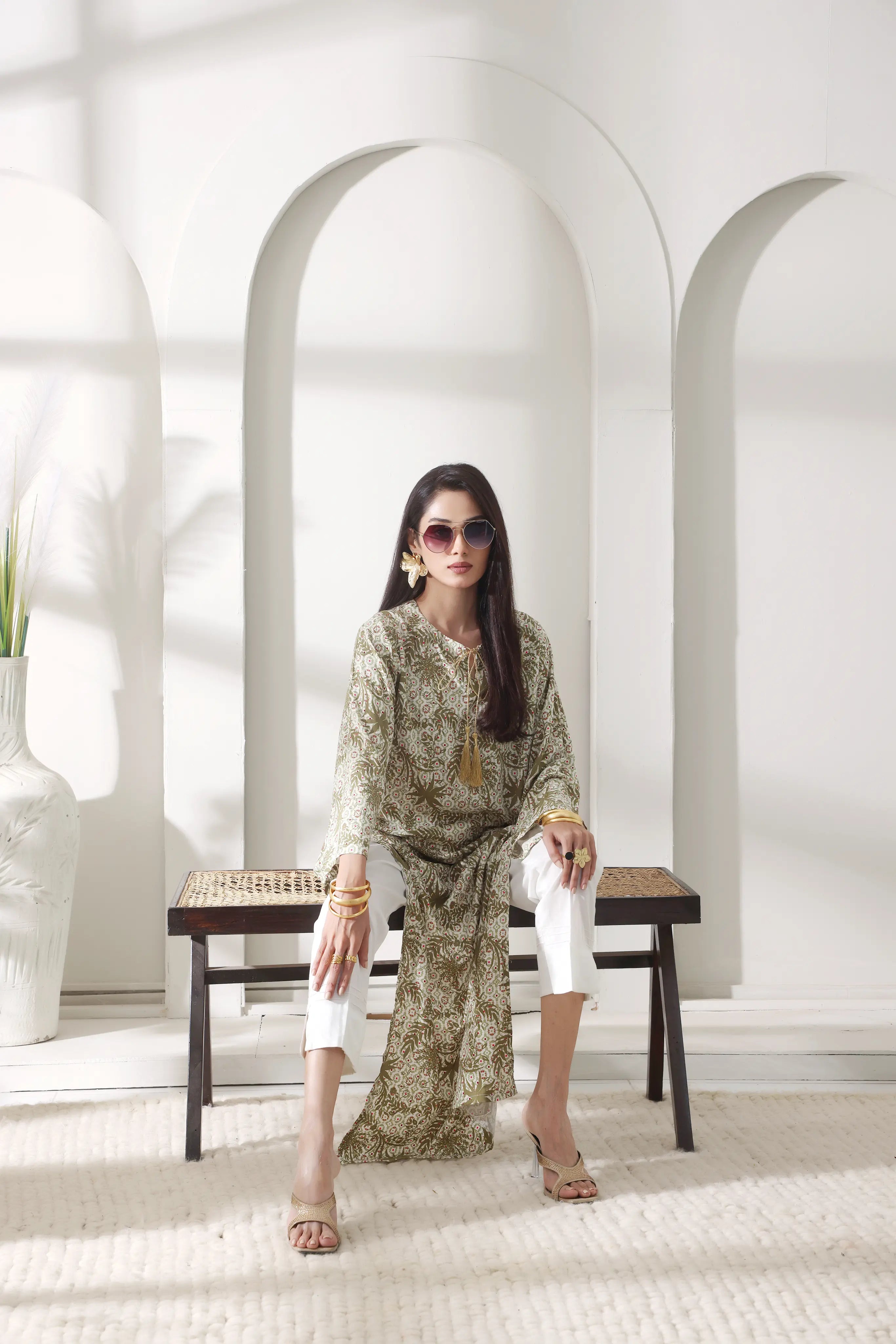 Shanghai Leaf Long Shirt