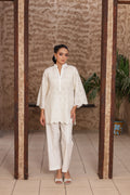 IVORY SCHIFFLI COORD SET