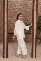 IVORY SCHIFFLI COORD SET